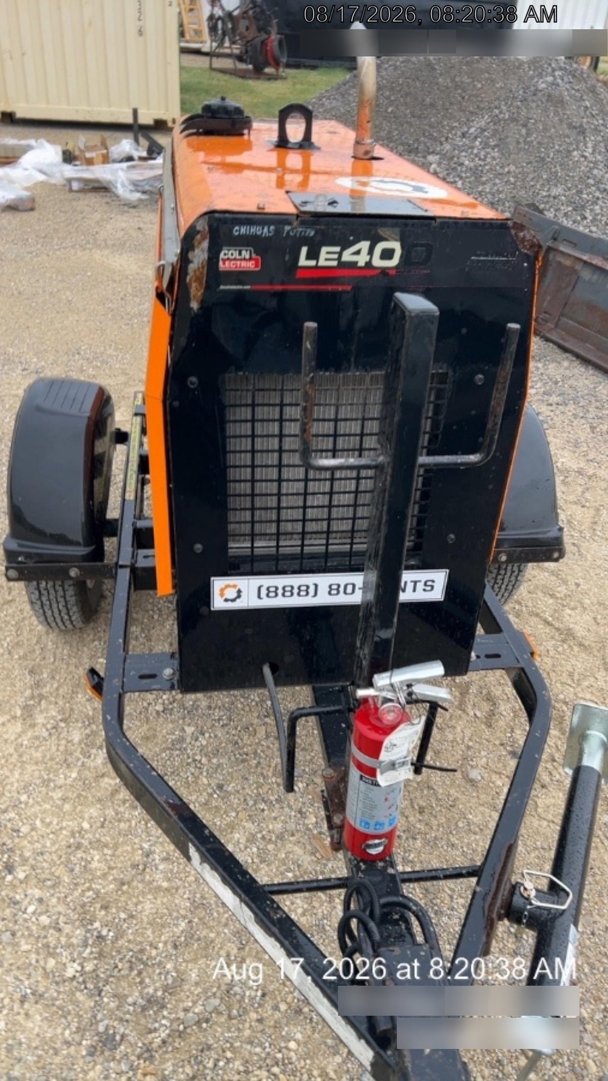 2022 Lincoln Electric LE400 Kubota V1505, Trlr, Cable Rack, Light Kit, ES Decals, T3