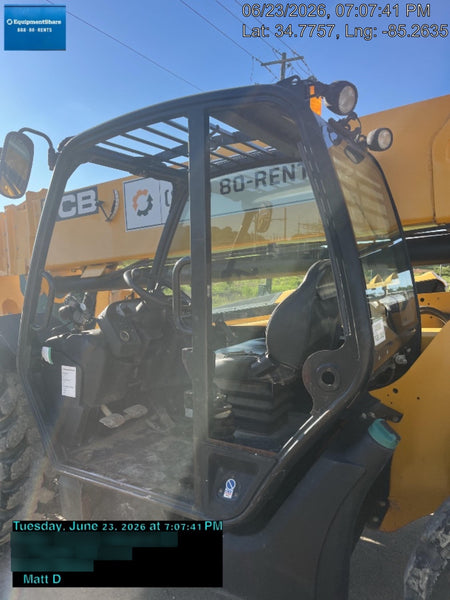 2019 JCB 510-56 Canopy, 74 HP, Solid Tires, STD Worklight, Beacon, Aux Hydraulics, Lifting Eye, Back up Alarm w/66" Carriage/60" Forks