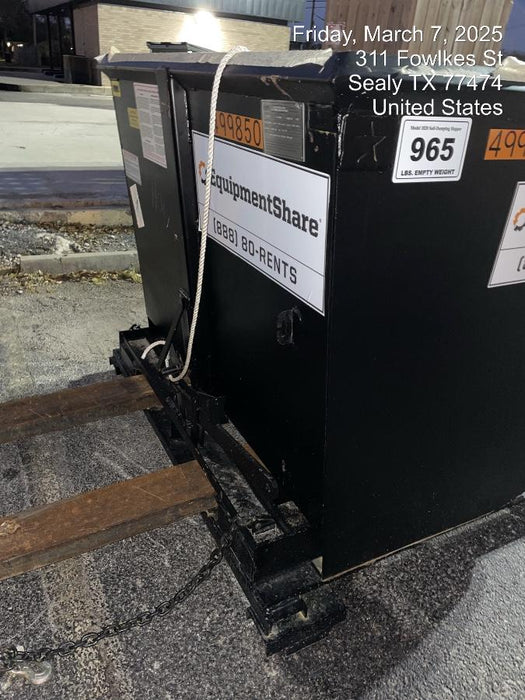 2025 STAR INDUSTRIES M-1820 - Self-Dump Hopper