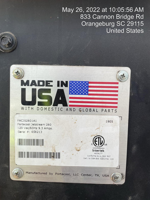 2020 PORTACOOL PACJS2601A1