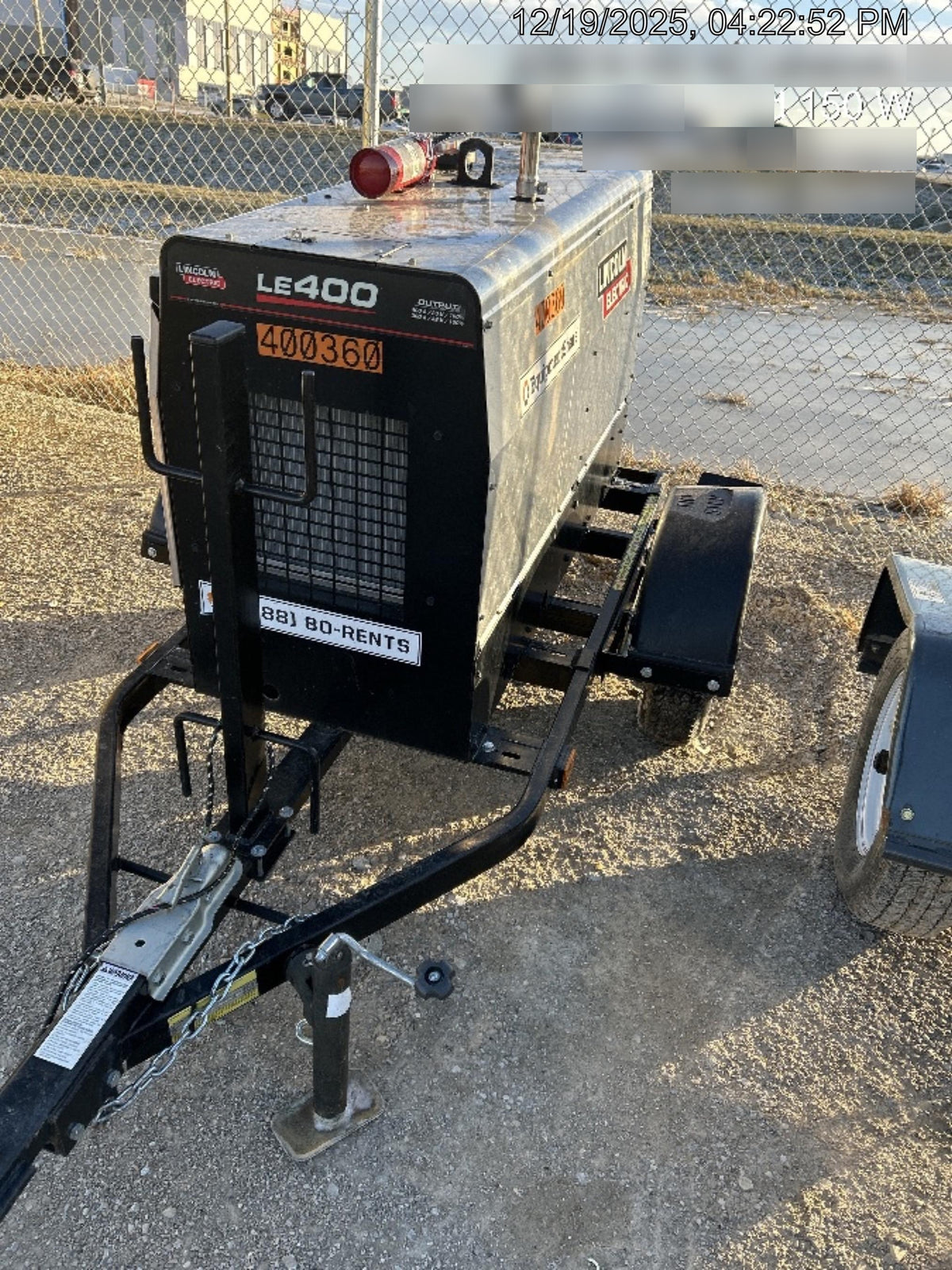 2024 Lincoln Electric LE400 Kubota V1505, Trlr, Cable Rack, Light Kit, ES Decals, T3
