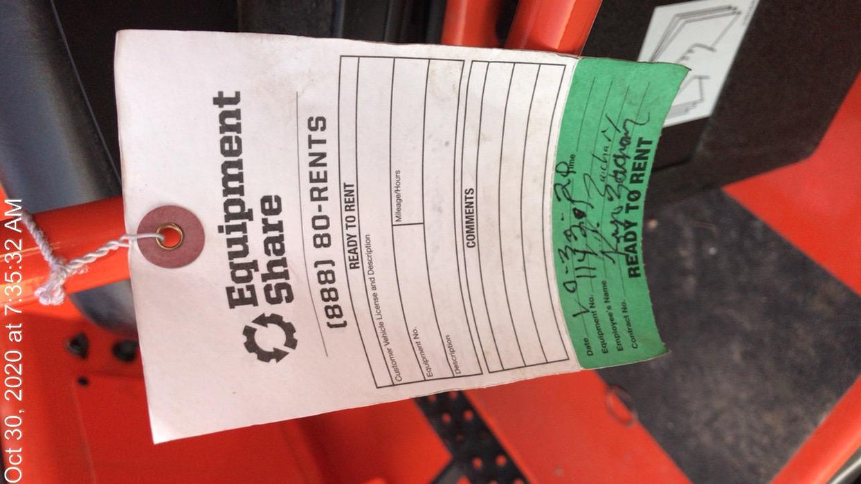 2020 Skytrak 12054 74Hp, Canopy, FF Tires, Work Lights, Beacon, Aux Hydraulics, Back up Alarm, Lifting Eye, ES Decals