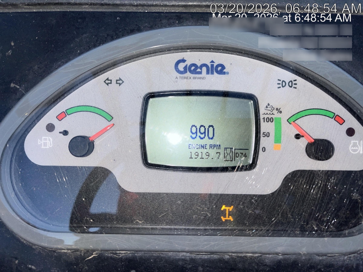 2018 Genie GTH-636 Genie GTH-636 w/Open ROPS, Work Lights, Solid Tires, RH Cab Mesh, Beacon, 48" Carriage and Forks