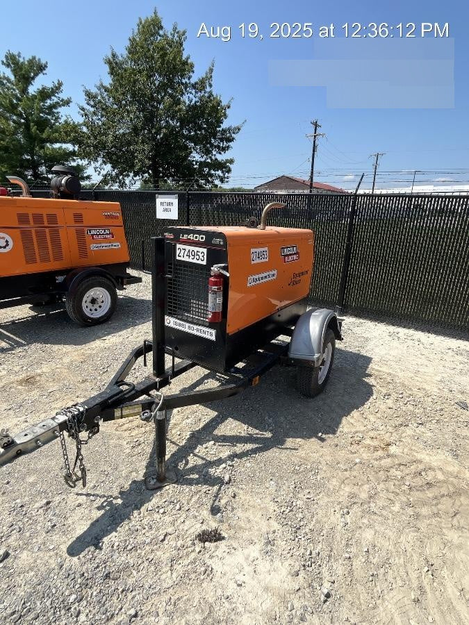 2022 Lincoln Electric LE400 Kubota V1505, Trlr, Cable Rack, Light Kit, ES Decals, T3