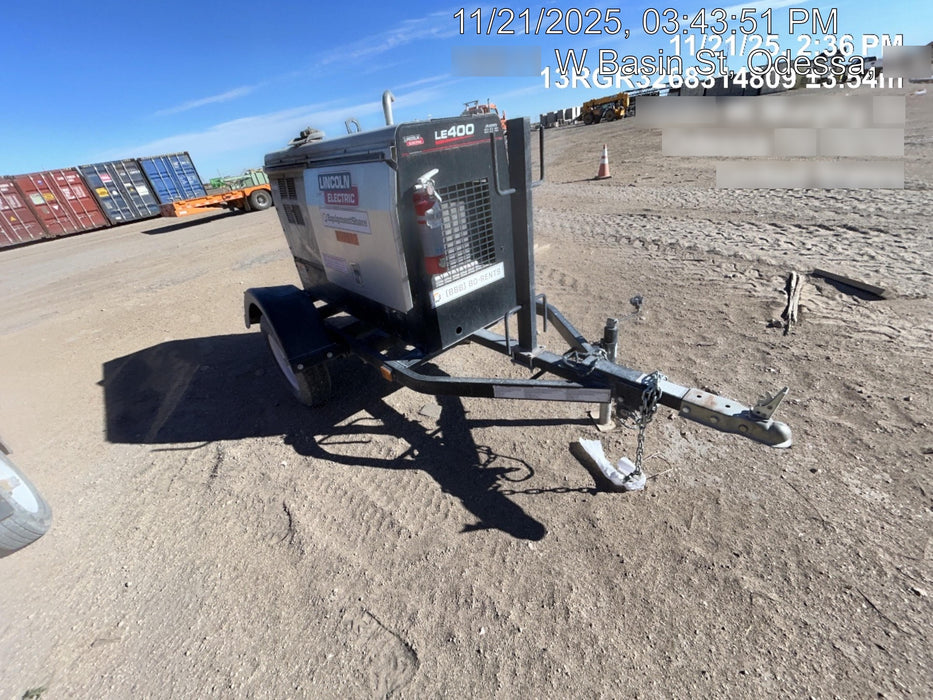 2024 Lincoln Electric LE400 Kubota V1505, Trlr, Cable Rack, Light Kit, ES Decals, T3