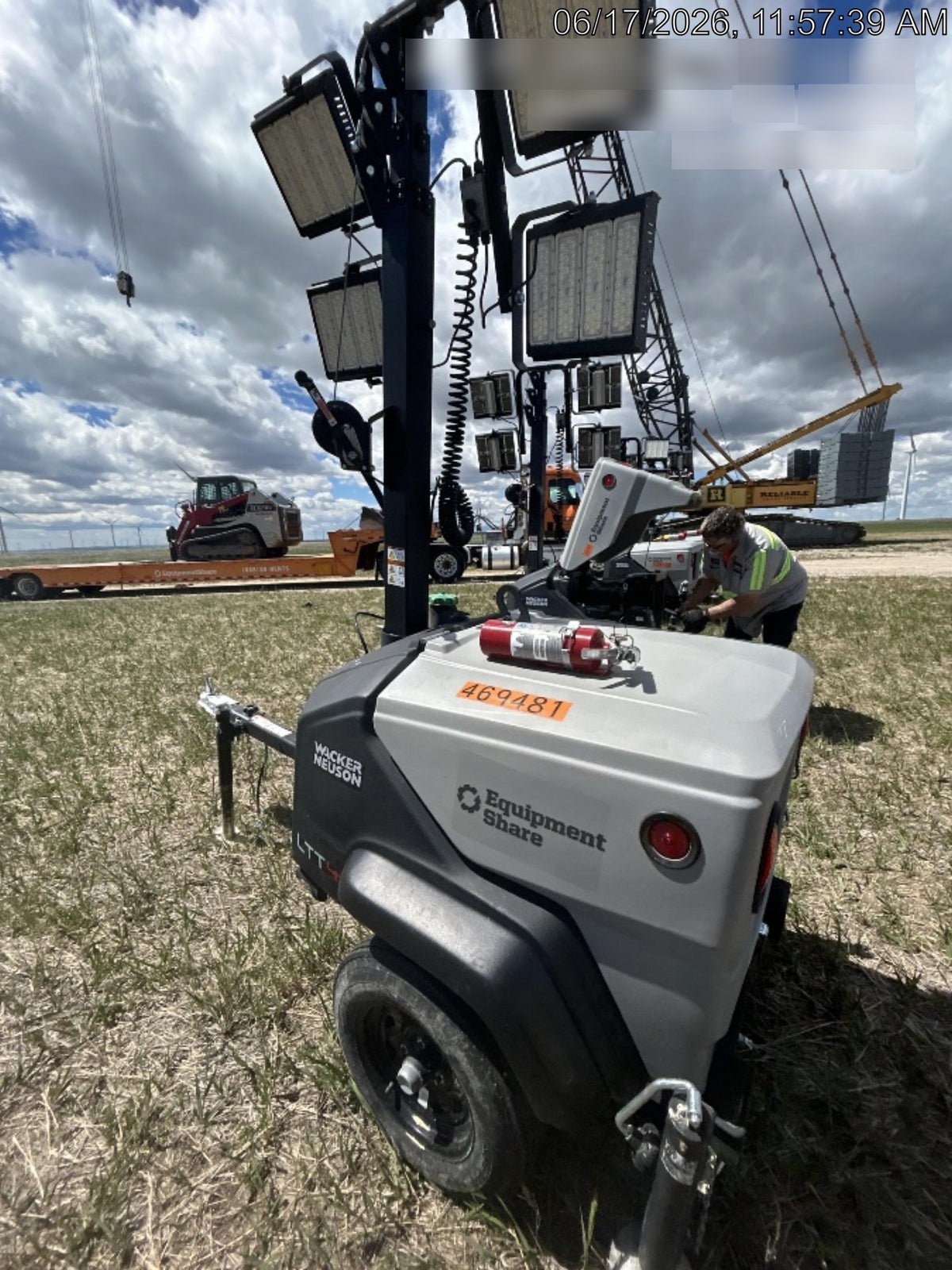 2024 Wacker Neuson LTT4 Diesel, Kohler KDW702, Deep Sea Controller, Auto Start, LED 320W, Bypass Outlet, T3