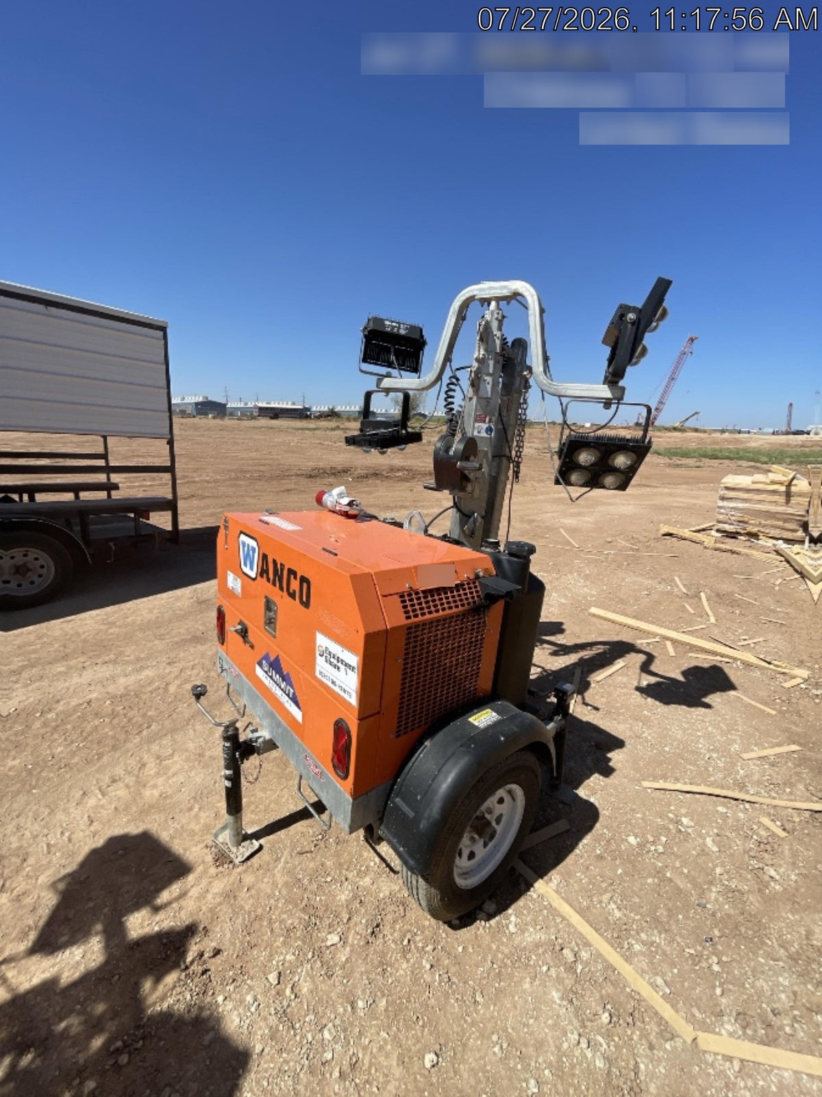 2024 Wanco WLTT-4MM4K Diesel, Deep Sea Controller, Shore Power Plug, Auto Start, (4) 350W LED Floodlights, 4kW Generator, 60 Gal Fuel Tank, 2" Ball, T3