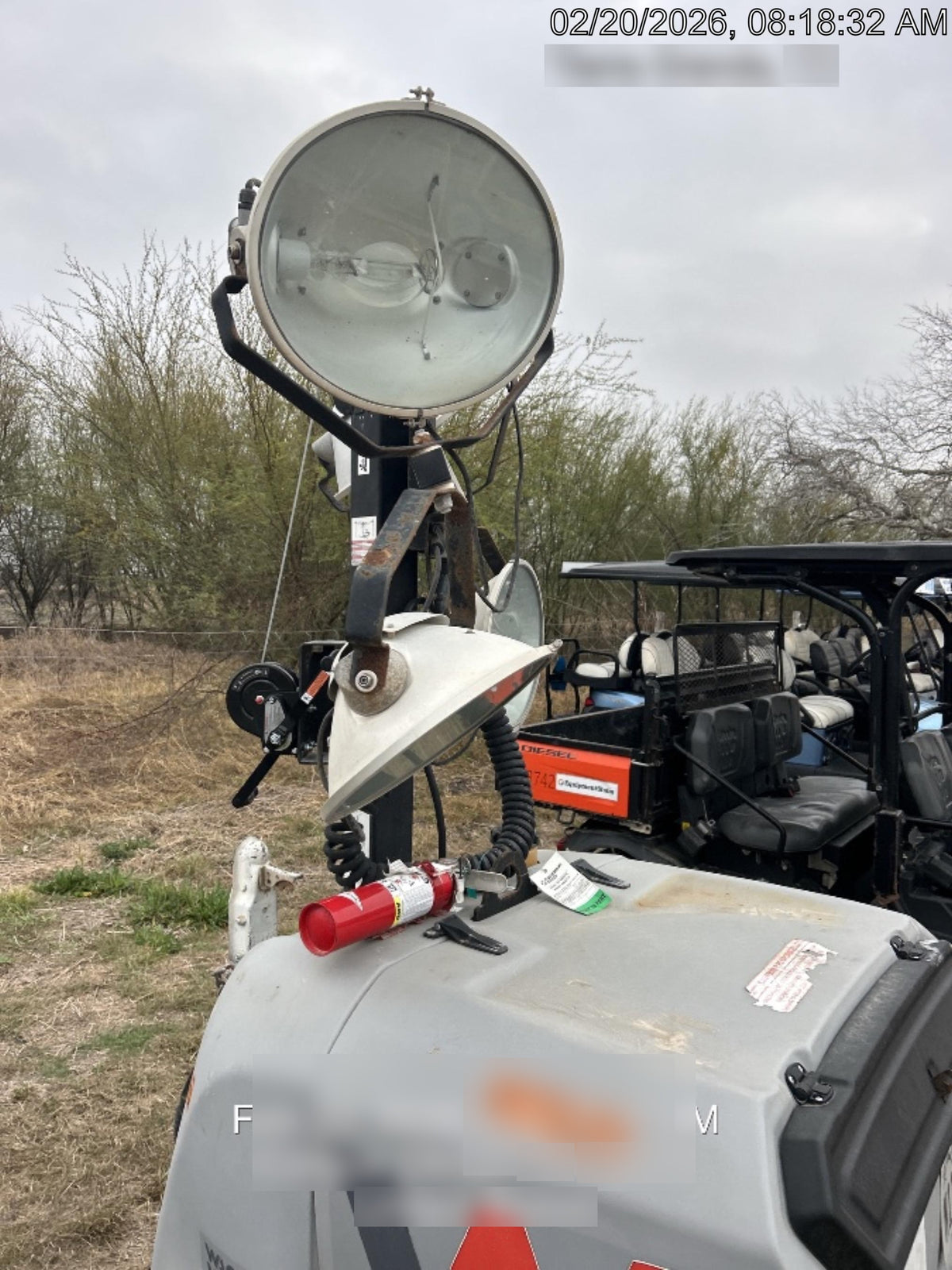 Wacker Neuson LTV6K-MH Power mast, 1100W MH, Fuel Sensors, Wiring Harness