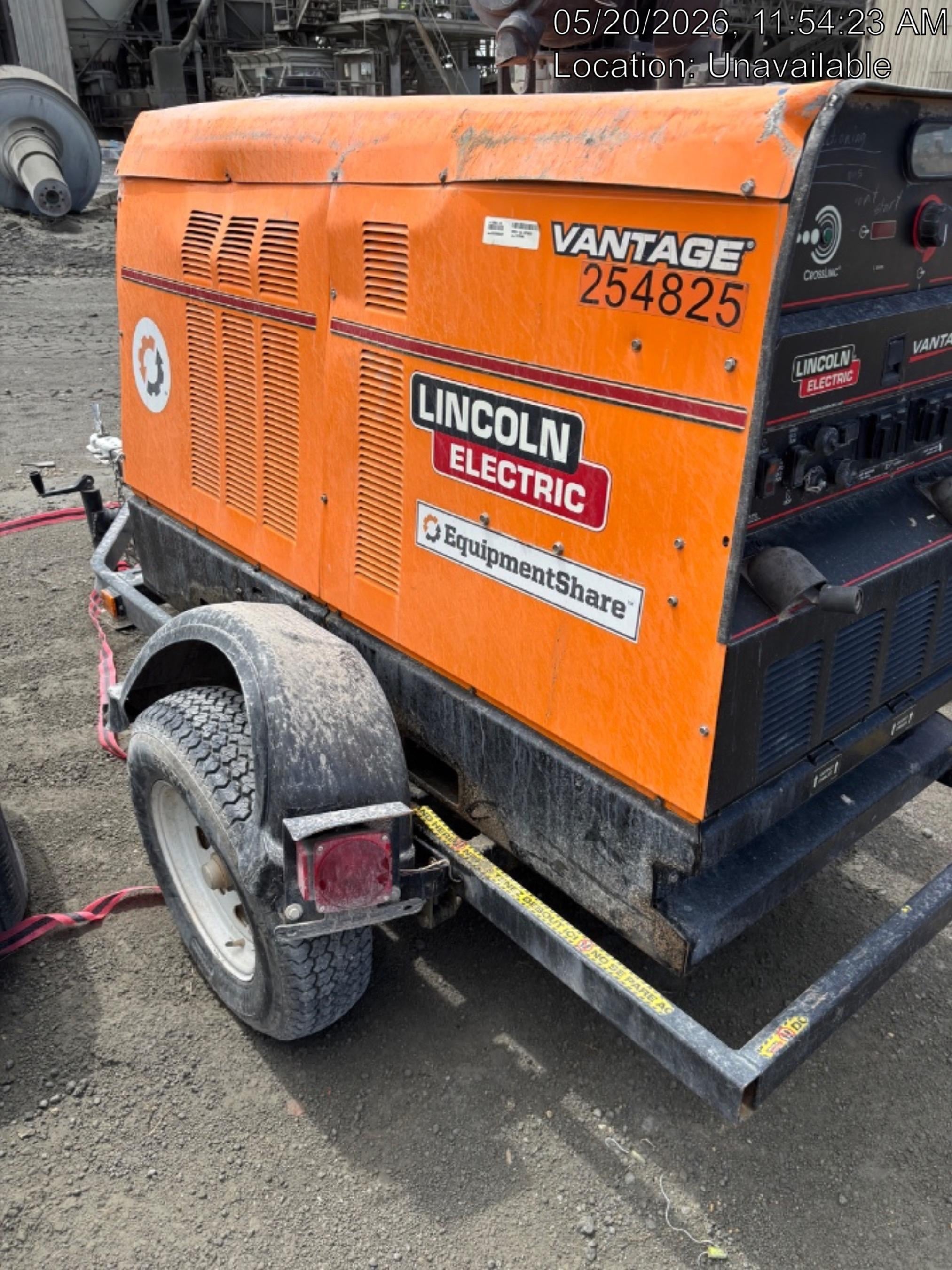 2022 Lincoln Electric Vantage 549X Crosslink Technology, Trailer Mounted, ES Decals, T3
