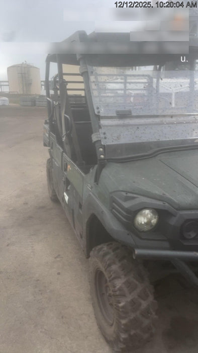 2019 Kawasaki Mule PRO-DXT Standard Options, Backup Alarm, Beacon, Plastic Hard Top, Poly Windshield, Horn Kit
