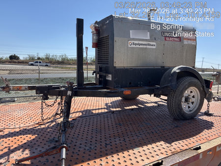 2019 Lincoln Electric Vantage 322 Ready-Pak 3, Two Wheel Trailer, Fender and Light Kit, Cable Rack