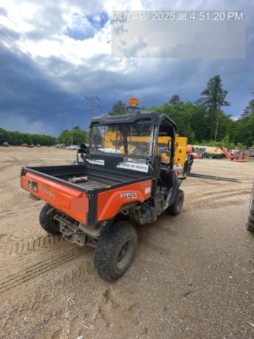 2020 Kubota RTV-XG850WL-H 4wd Utility Cart, 4 Seat,Gas, LED Strobe, Windshield Tempered Glass, Plastic Canopy, Wire Harness Kit, Backup Alarm