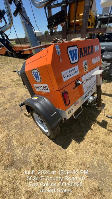 2024 Wanco WLTT-4MM4K Diesel, Deep Sea Controller, Shore Power Plug, Auto Start, (4) 350W LED Floodlights, 4kW Generator, 60 Gal Fuel Tank, 2" Ball, T3