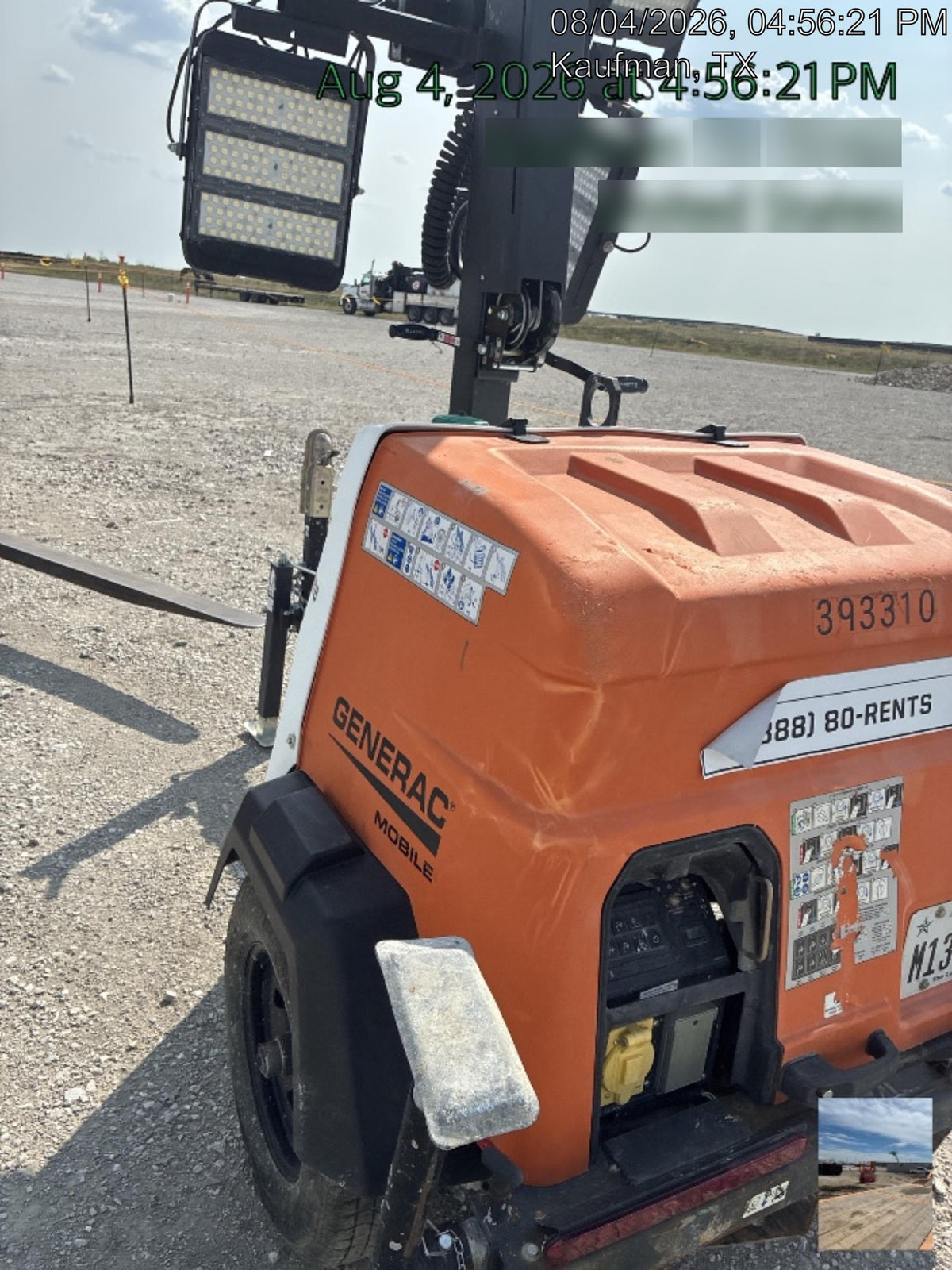 2024 Generac MLT2 Diesel, Flex Switch 120V Input, Powerzone Controller, 
(4) 320W LED Lights, 4kW Generator, 39.9 Gal Fuel Tank, 2" Ball, T3