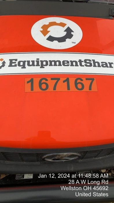 2022 Kubota RTV-X1140W-H Plastic Canopy, Windshield Acrylic Clear, LED Strobe Light, Wire Harness Kit, Back up Alarm