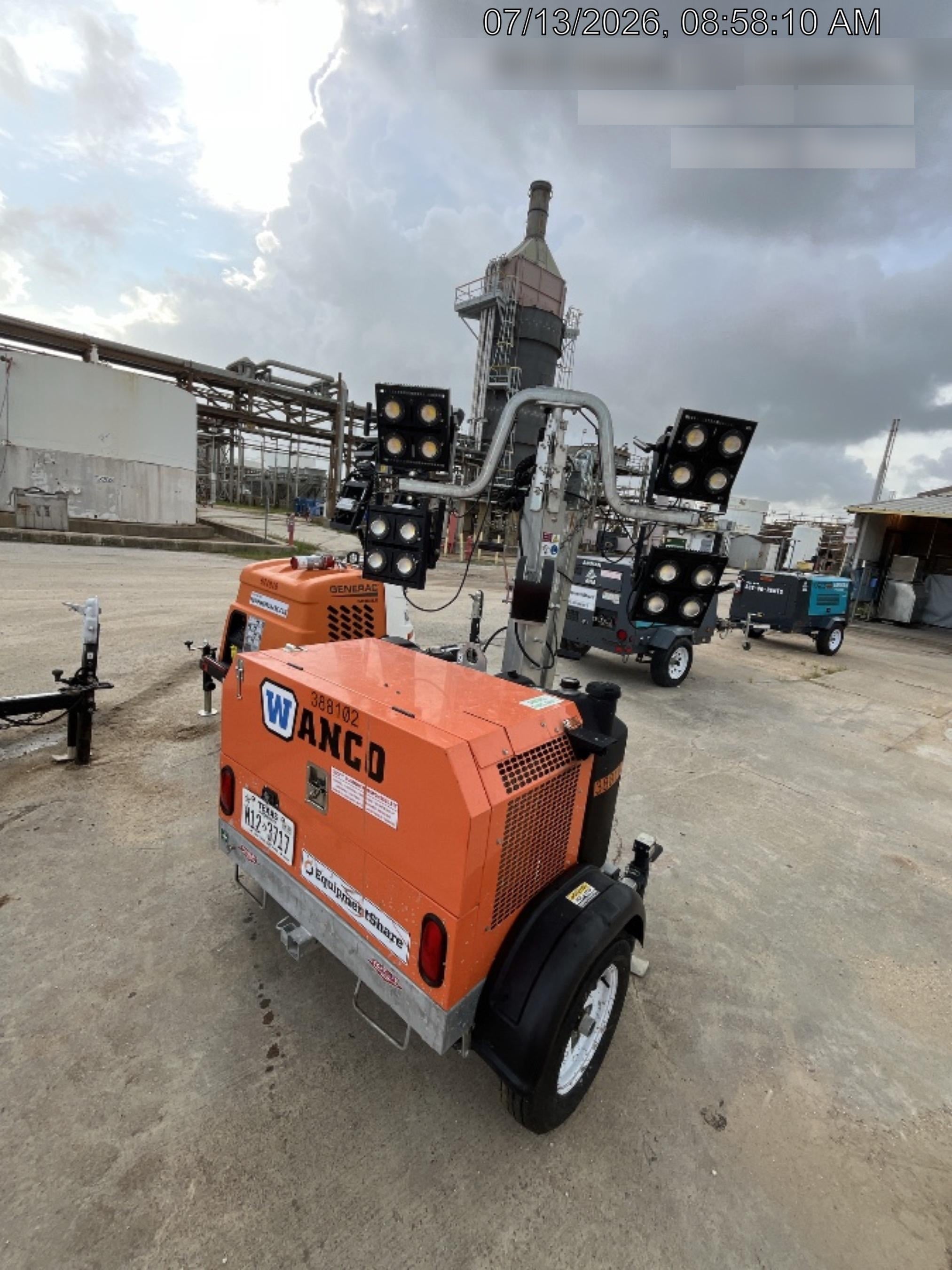 2024 Wanco WLTT-4MM4K Diesel, Deep Sea Controller, Shore Power Plug, Auto Start, (4) 350W LED Floodlights, 4kW Generator, 60 Gal Fuel Tank, 2" Ball, T3