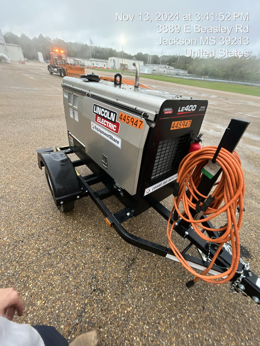 2024 Lincoln Electric LE400 Kubota V1505, Trlr, Cable Rack, Light Kit, ES Decals, T3