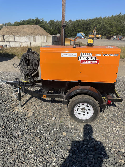 2021 Lincoln Electric Vantage 322 Vantage 322 Ready Pak 3 w/ Decals, ORANGE (includes trailer, cable rack, fender light kit) NO Telematics