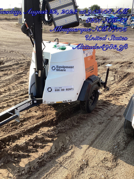 2023 Generac MLT2 Diesel, Flex Switch 120V Input, Powerzone Controller, (4) 320W LED Lights, 4kW Generator, 39.9 Gal Fuel Tank, 2" Ball, T3