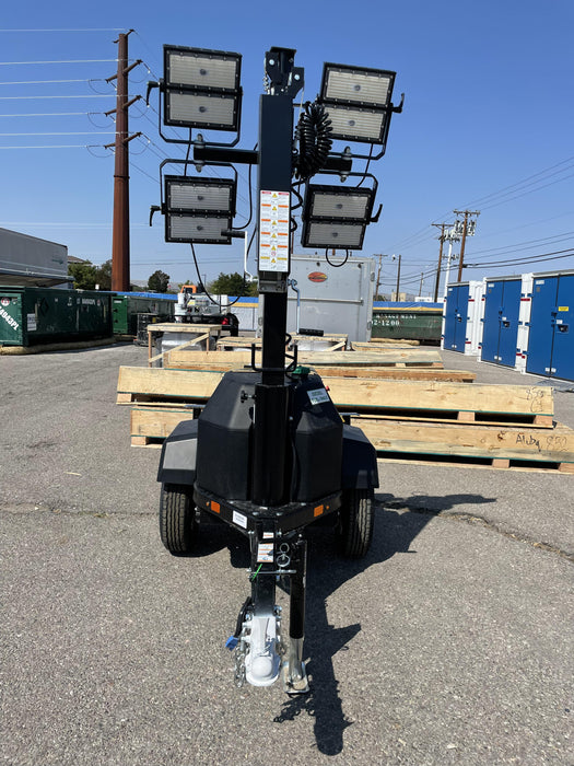 2022 Allmand NLV3GR (4) LED Light Fixture 350W, 23' Vertical Mast, 3kW Prime, Towable, ES Decals, T3