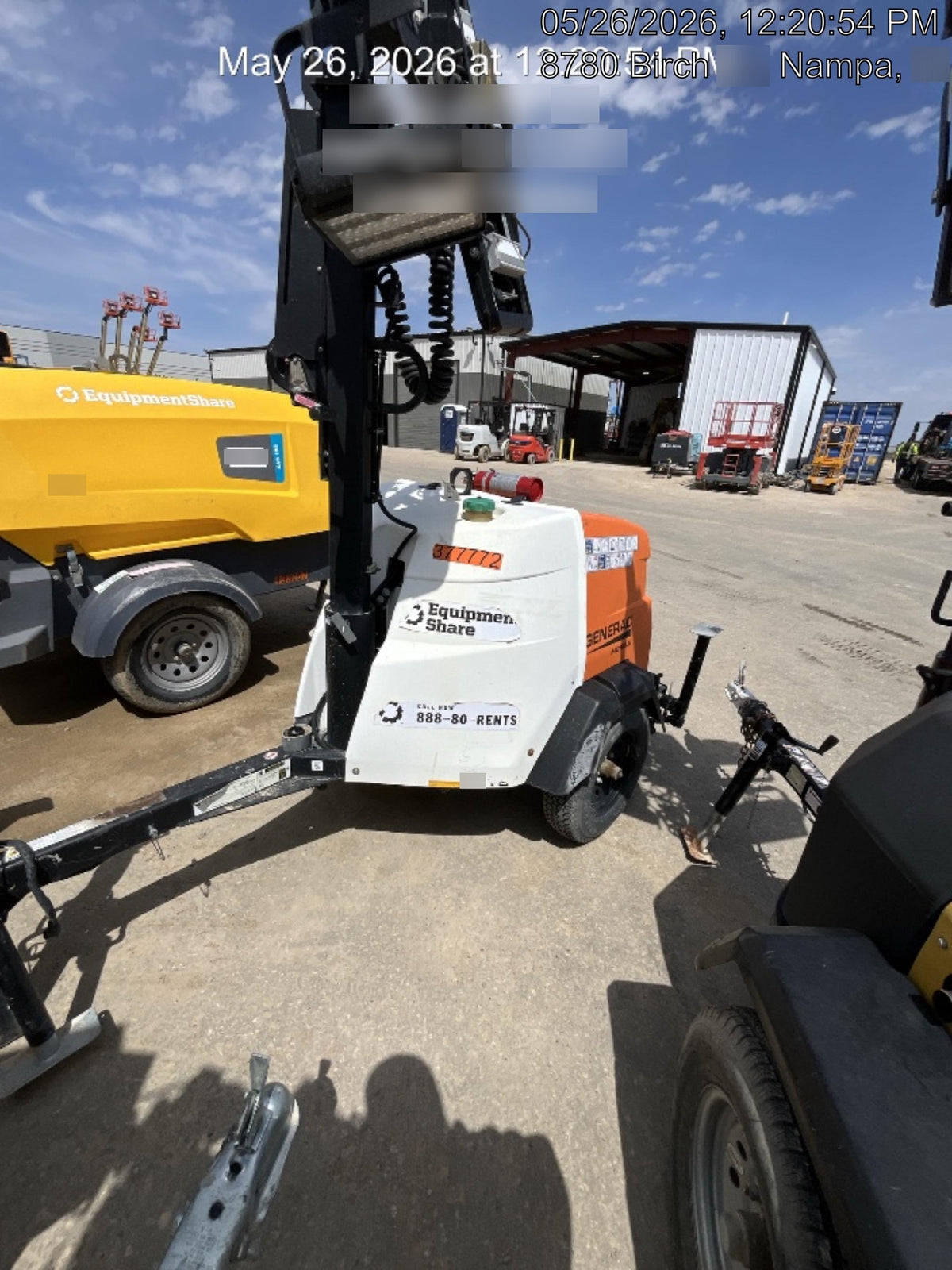 2023 Generac MLT2 Diesel, Flex Switch 120V Input, Powerzone Controller, 
(4) 320W LED Lights, 4kW Generator, 39.9 Gal Fuel Tank, 2" Ball, T3
