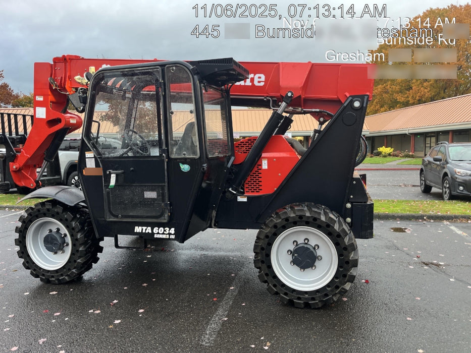 2020 Manitou MTA6034 Cab/Heat/Air, Solid Tires, Work Lights, Beacon, Aux Hydraulics, Back up Alarm, Mirrors, ES Keypad