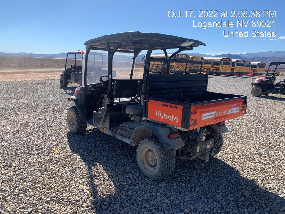 2022 Kubota RTV-X1140W-H Plastic Canopy, Windshield Acrylic Clear, LED Strobe Light, Wire Harness Kit, Back up Alarm