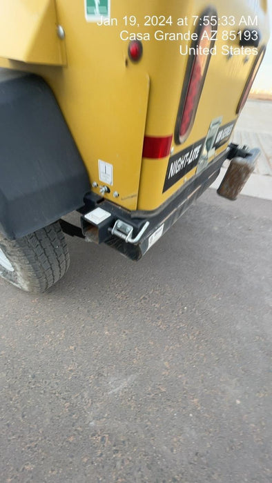 2022 Allmand NLV3GR (4) LED Light Fixture 350W, 23' Vertical Mast, 3kW Prime, Towable, Deep Sea L401, Leveling Jacks, Yanmar T4F 5.8hp