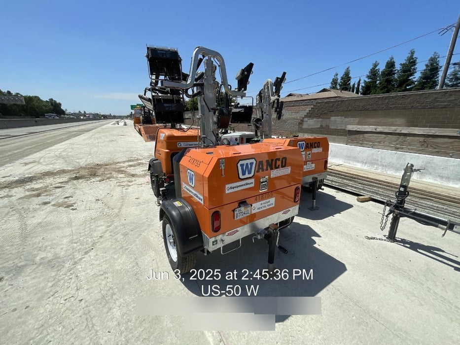 2024 Wanco WLTT-4MM4K Diesel, Deep Sea Controller, Shore Power Plug, Auto Start, (4) 350W LED Floodlights, 4kW Generator, 60 Gal Fuel Tank, 2" Ball, T3