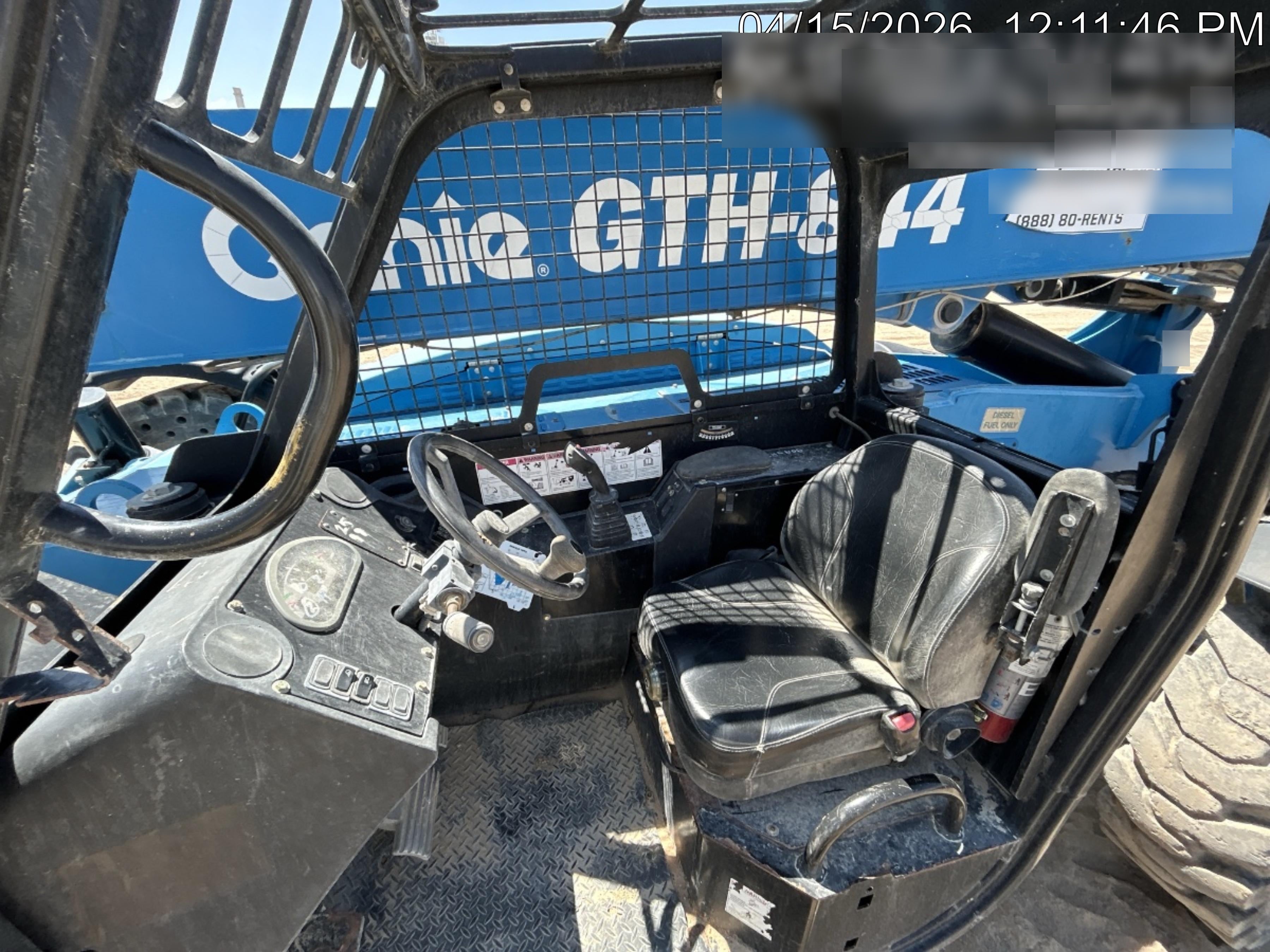 2017 Genie GTH-844 Genie GTH844, 60" Carriage, Solid Tires