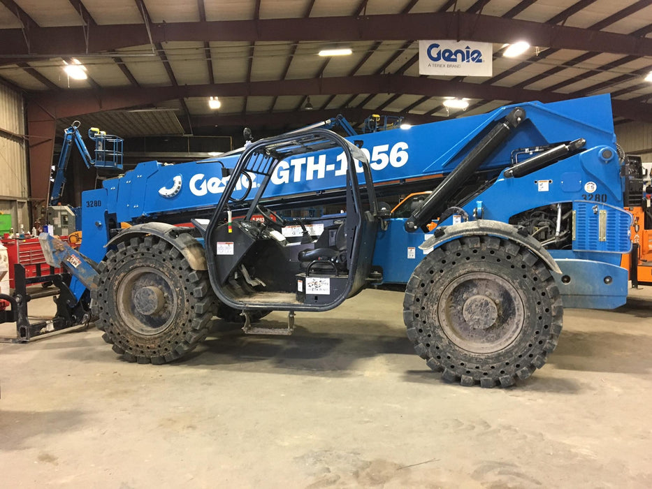 2017 Genie GTH-1056 Solid Tires, 60" carriage, Light Kit, Open ROPS