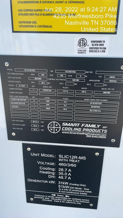 2022 SMARTECH SLIC12R-MSH