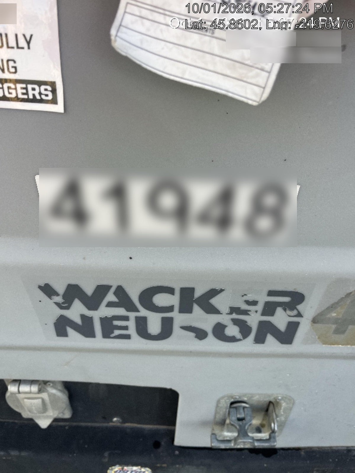 Wacker Neuson LTV6K-MH Power mast, 1100W MH, Fuel Sensors, Wiring Harness