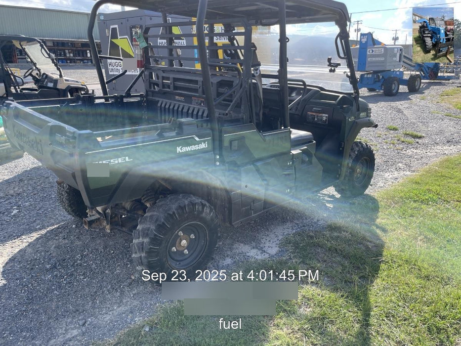 Kawasaki MULE PRO-DX Kawasaki Mule 4x4 Diesel UTV w/Hard Top, Windshield, Beacon, Backup Alarm, ES Keypad/Hardware Installed