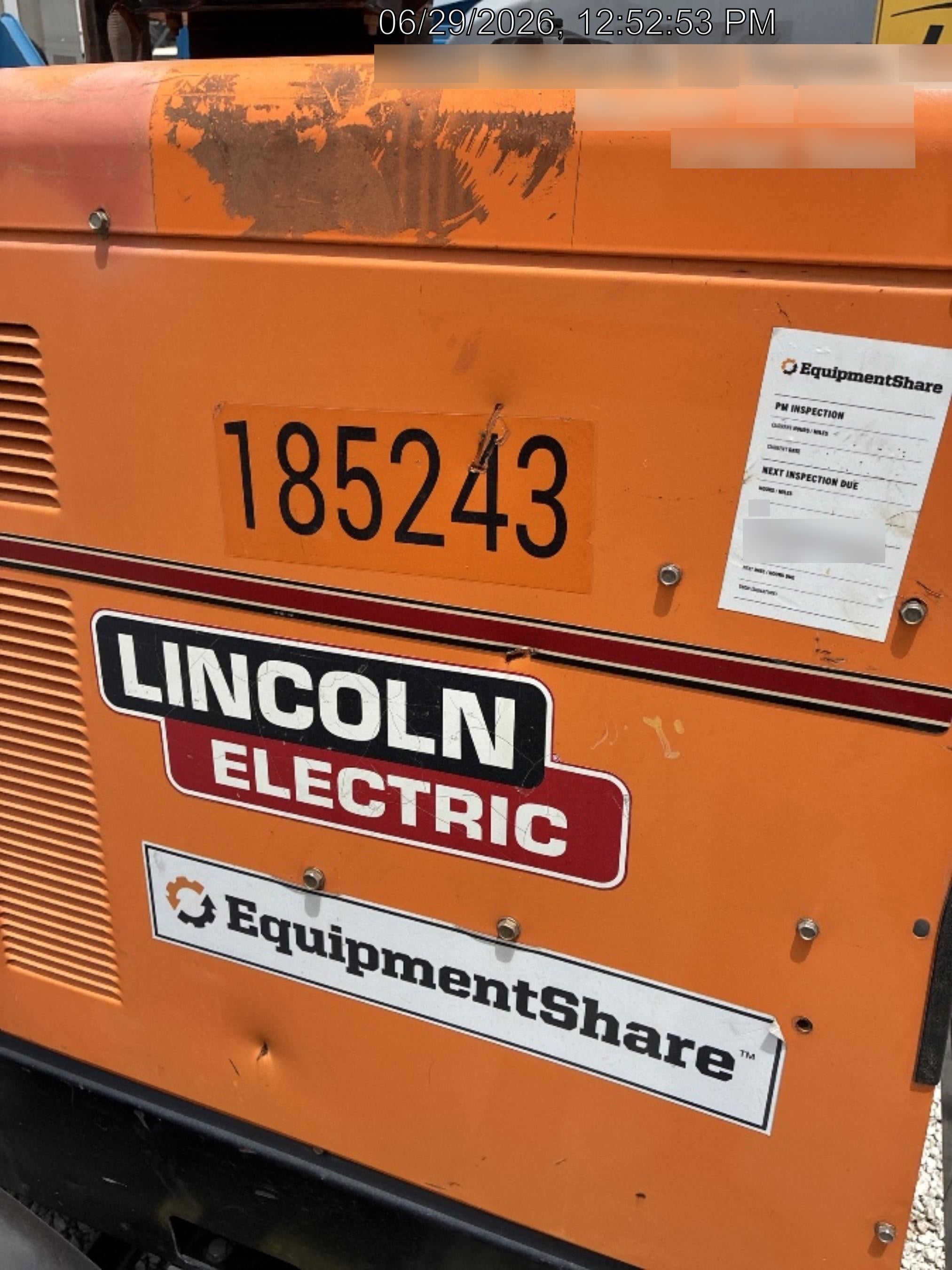 2021 Lincoln Electric Vantage 549X Ready Pak 3, ORANGE (includes trailer, cable rack, fender light kit)