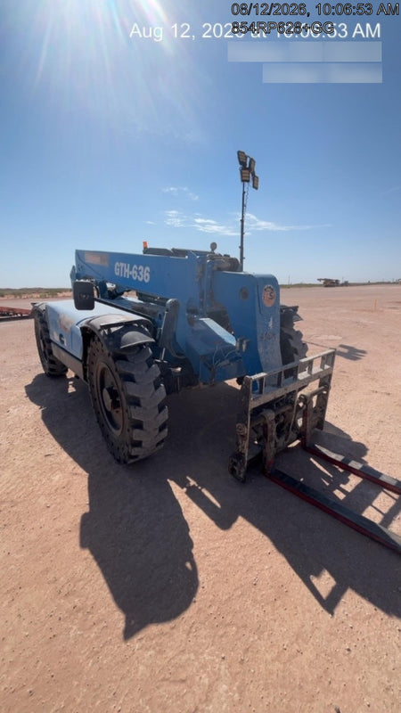 2018 Genie GTH-636 Genie GTH-636 w/Open ROPS, Solid Tires, Work Light/Beacon, 48" Carriage and Forks