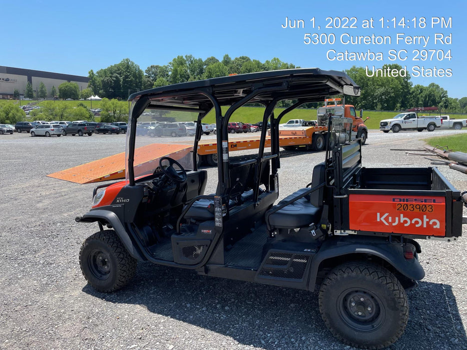 2022 Kubota RTV-X1140W-H Plastic Canopy, Windshield Acrylic Clear, LED Strobe Light, Wire Harness Kit, Back up Alarm