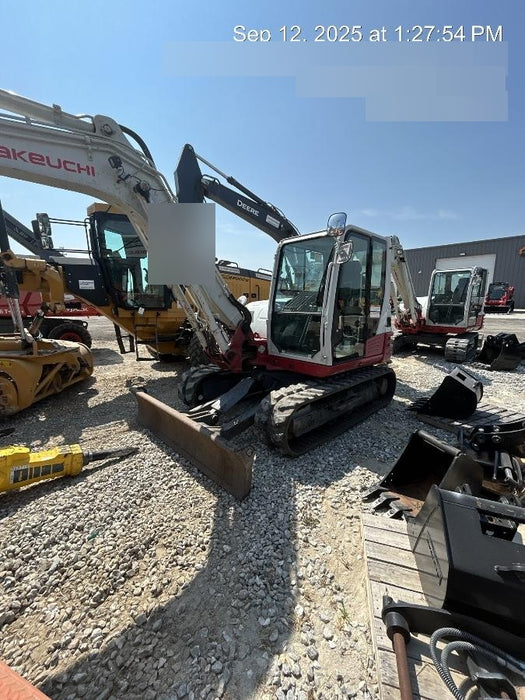2019 Takeuchi TB290 Takeuchi TB290 Cab/Heat/AC w/Rubber Tracks, Auxiliary Hydraulics, Dozer Blade, Manual QC, 18/24/36" Buckets, Hydraulic Thumb Installed