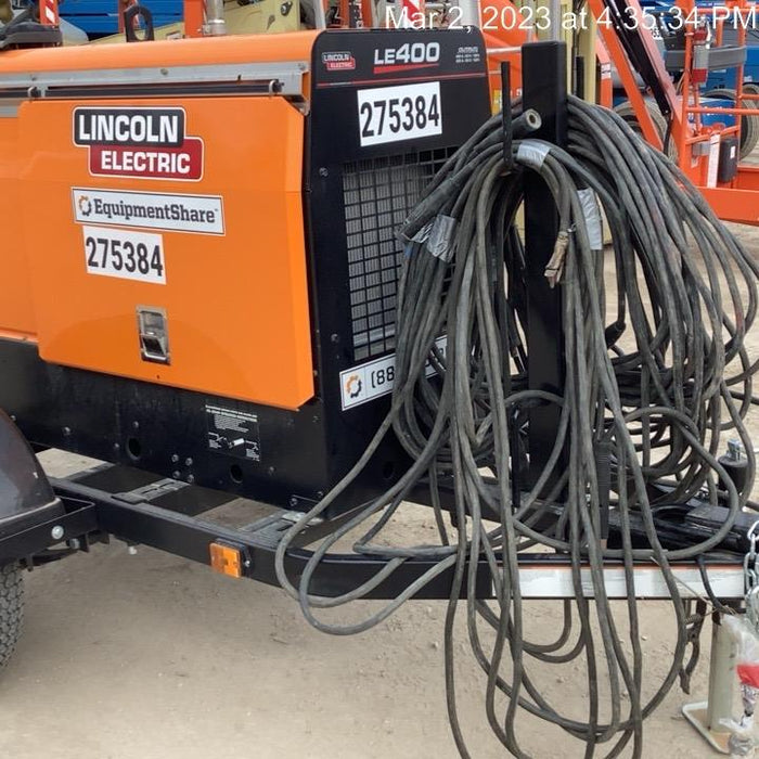 2022 Lincoln Electric LE400 Kubota V1505, Trlr, Cable Rack, Light Kit, ES Decals, T3
