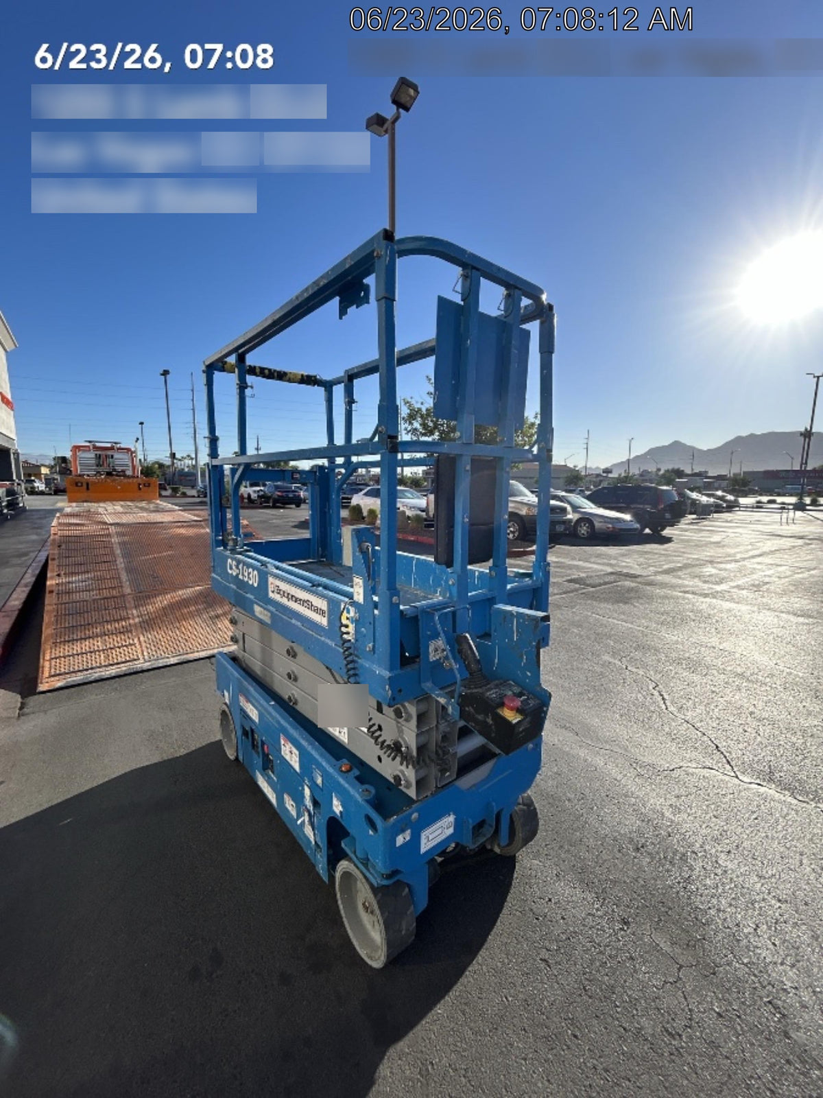 2020 Genie GS-1930 Solid Non Marking Tires, Beacon, Folding rails with half height swing gate, 800W Inverter