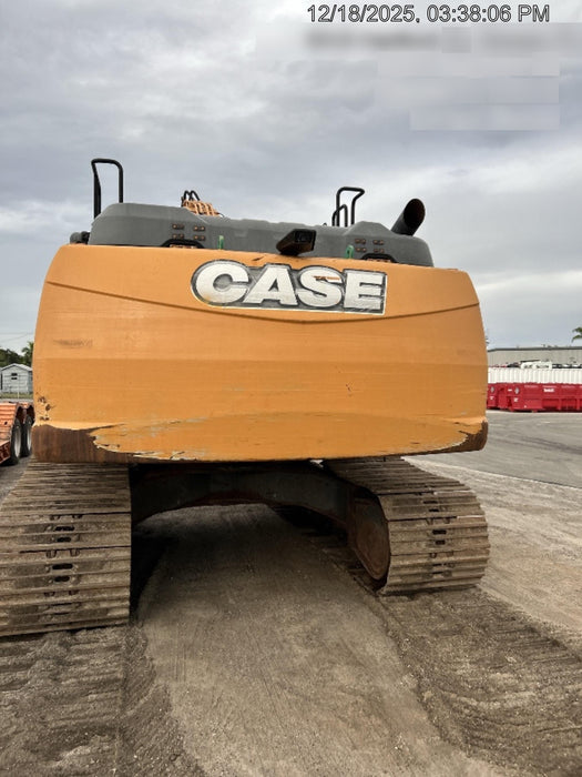 2016 Case CX300D CAB A/C, 12' ARM, STEEL TRACKS, THUMB