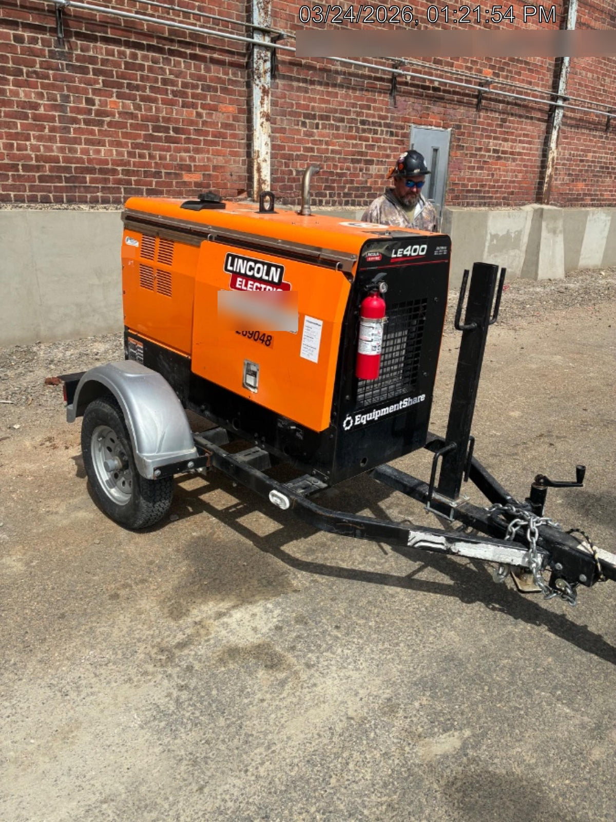 2022 Lincoln Electric LE400 Kubota V1505, Trlr, Cable Rack, Light Kit, ES Decals, T3