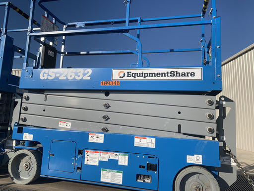 2020 Genie GS-2632 Solid NM Tires, Folding Rails with Half-Height Swing Gate, Beacon, 800W Invertor