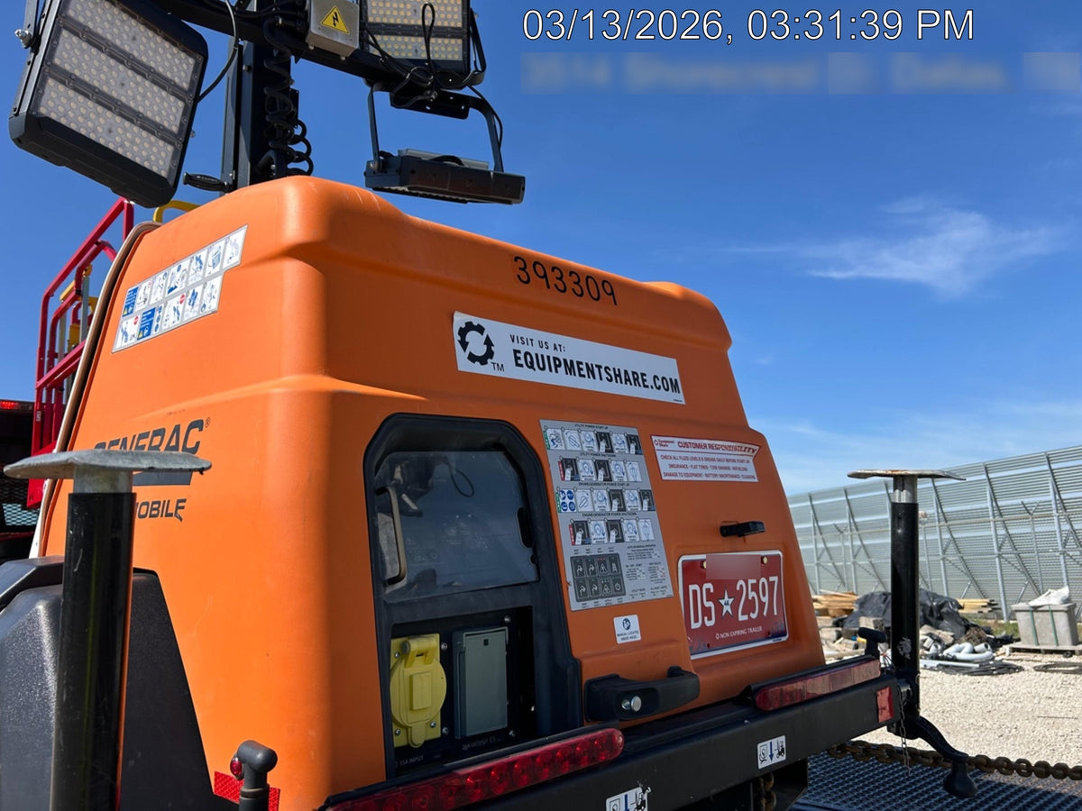 2024 Generac MLT2 Diesel, Flex Switch 120V Input, Powerzone Controller, 
(4) 320W LED Lights, 4kW Generator, 39.9 Gal Fuel Tank, 2" Ball, T3