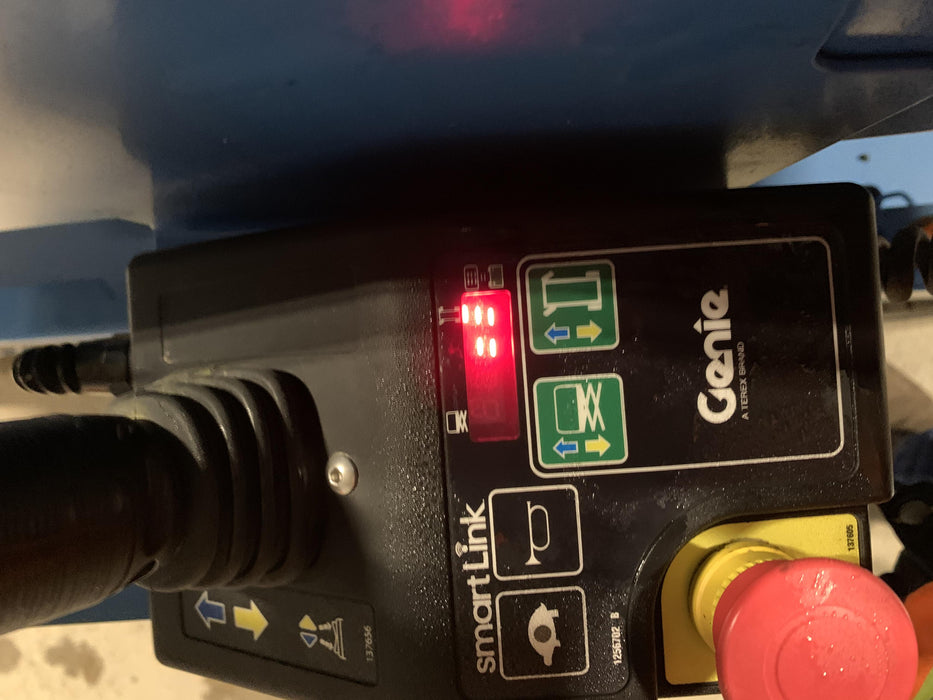 2019 Genie GS-2646 folding rails with full height swing gate, 800W Inverter