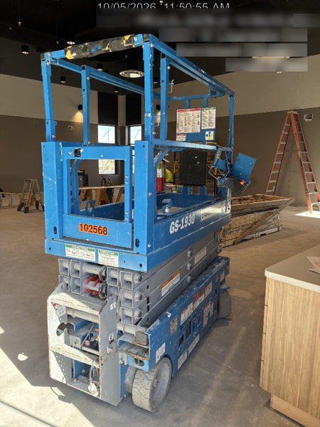 2020 Genie GS-1930 Solid Non Marking Tires, Beacon, Folding rails with half height swing gate, 800W Inverter