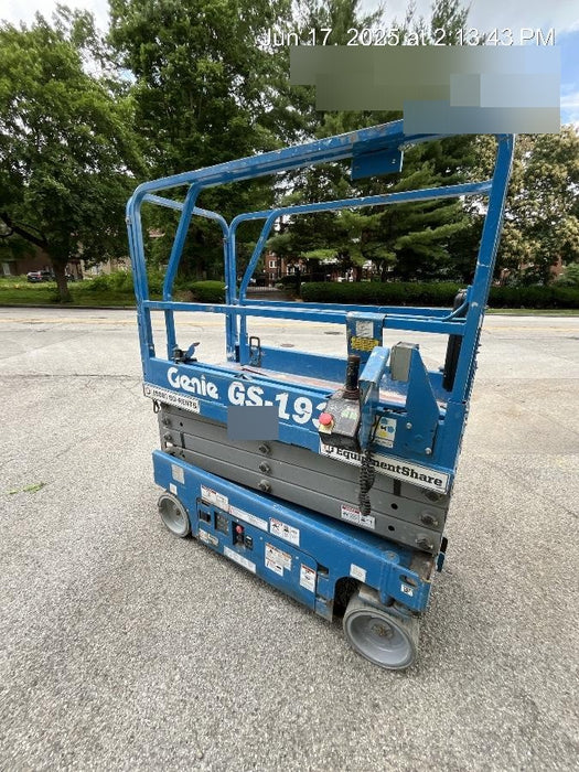 2016 Genie GS-1930 Standard Rental Specs