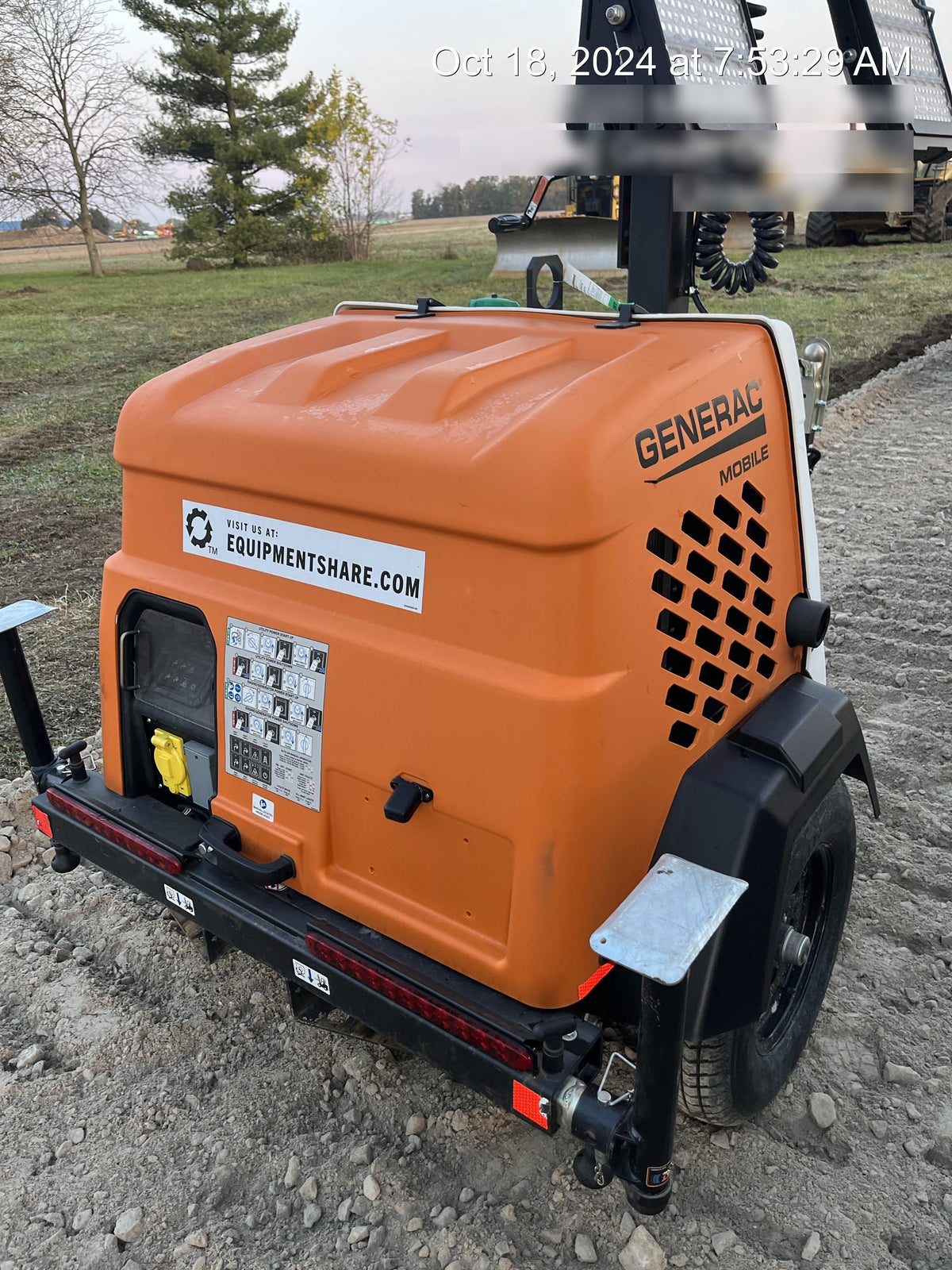 2023 Generac MLT2 Diesel, Flex Switch 120V Input, Powerzone Controller, 
(4) 320W LED Lights, 4kW Generator, 39.9 Gal Fuel Tank, 2" Ball, T3