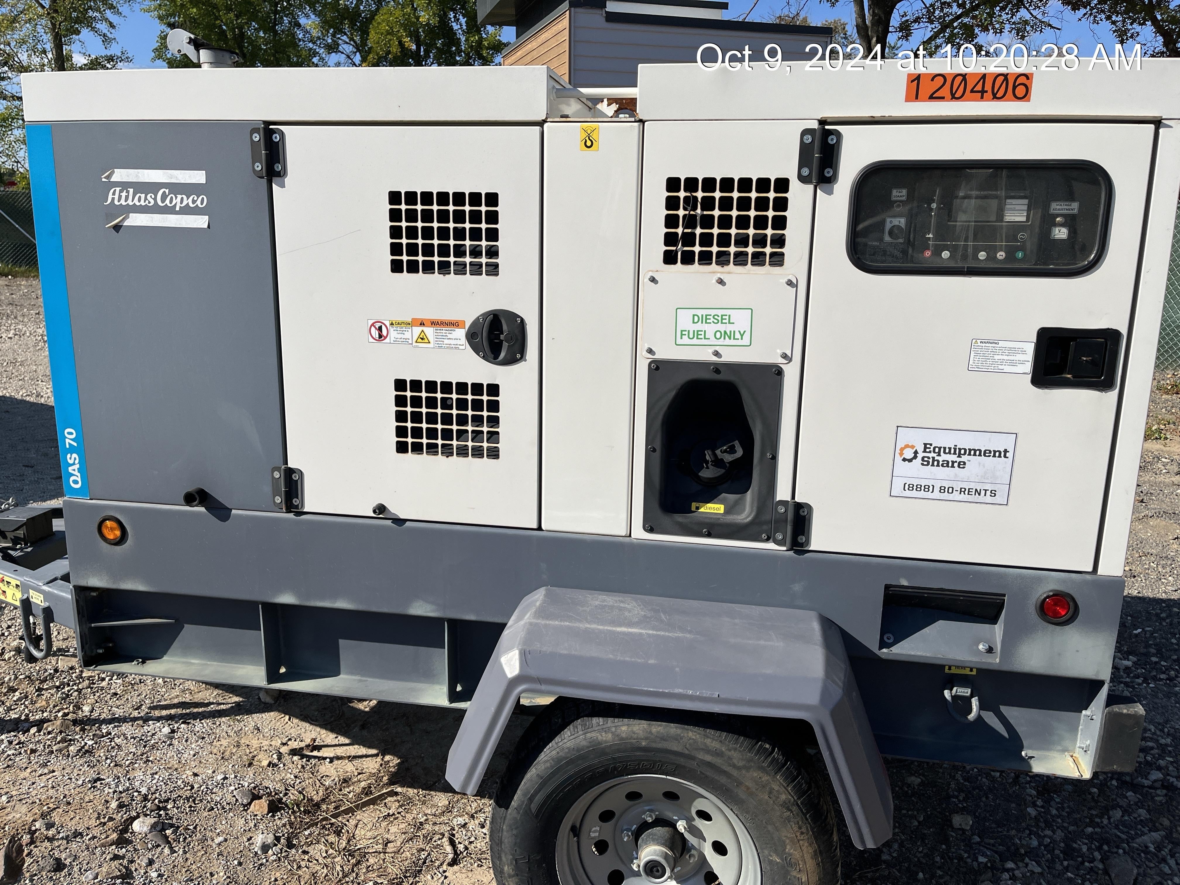 2020 ATLAS COPCO QAS 70