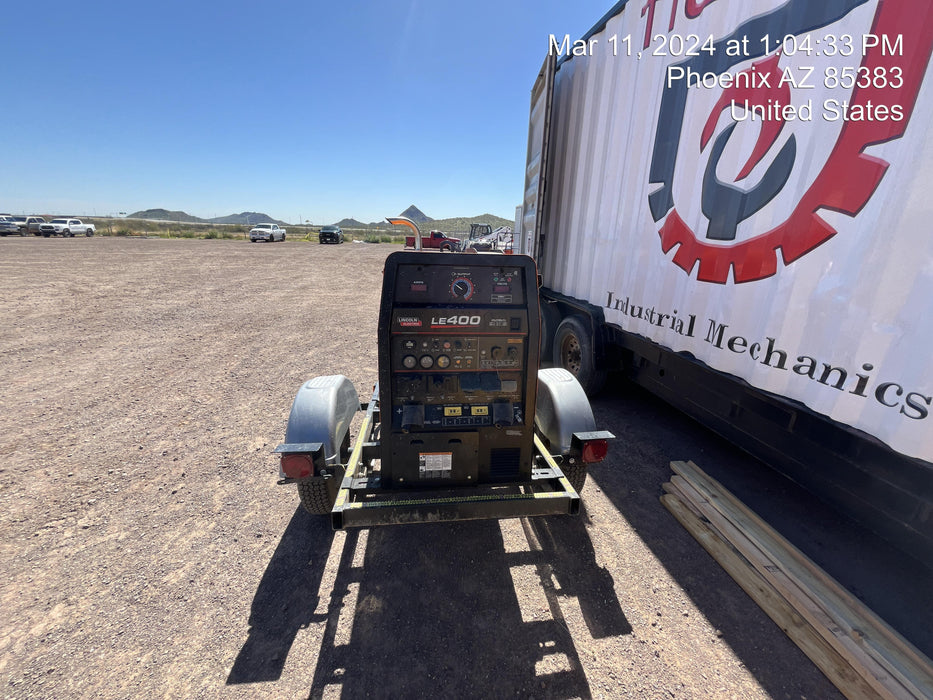 2022 Lincoln Electric LE400 Kubota V1505, Trlr, Cable Rack, Light Kit, ES Decals, T3